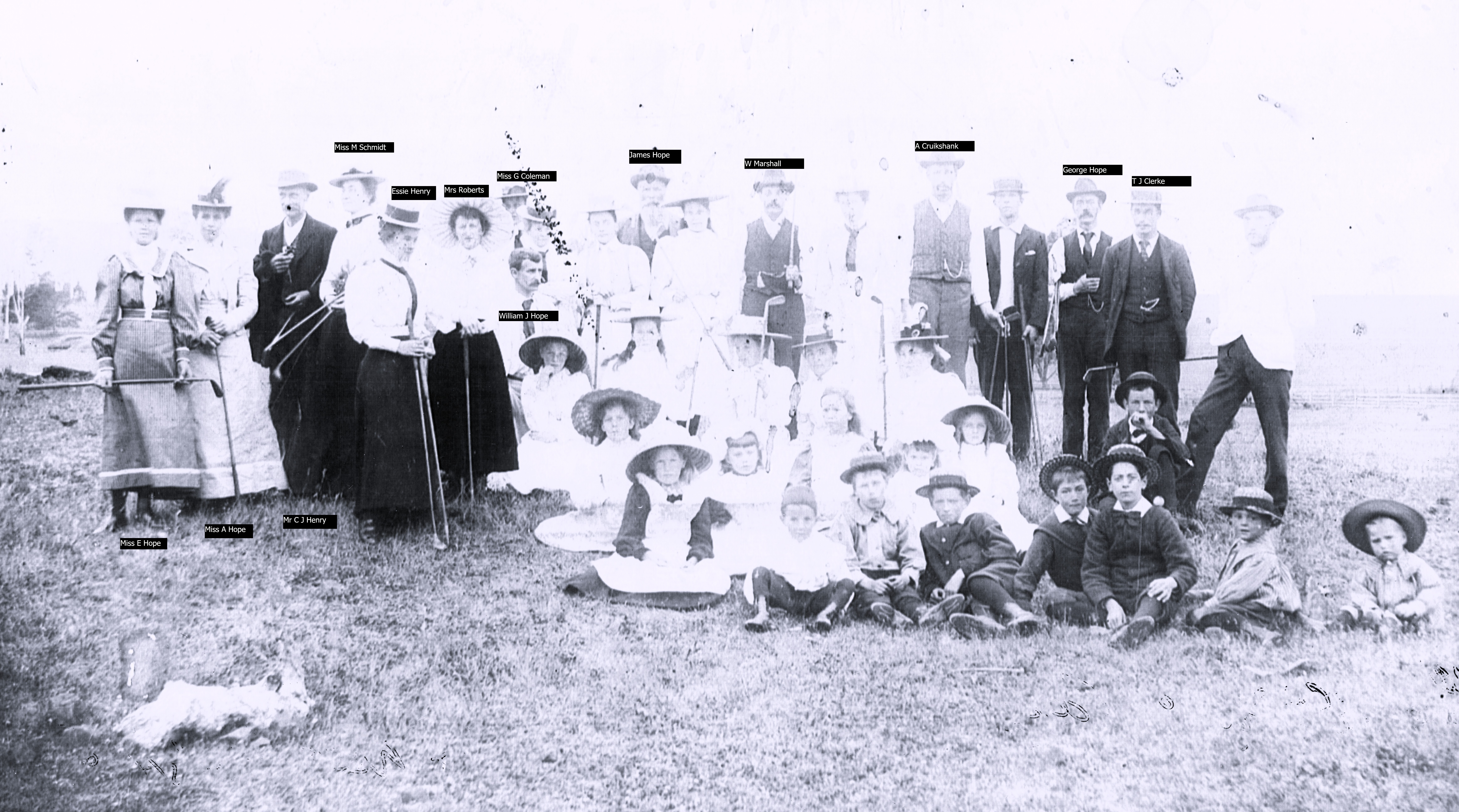 1899 Sheffield Golf Club Photo v2 with Names 1899 Sheffield Golf Club