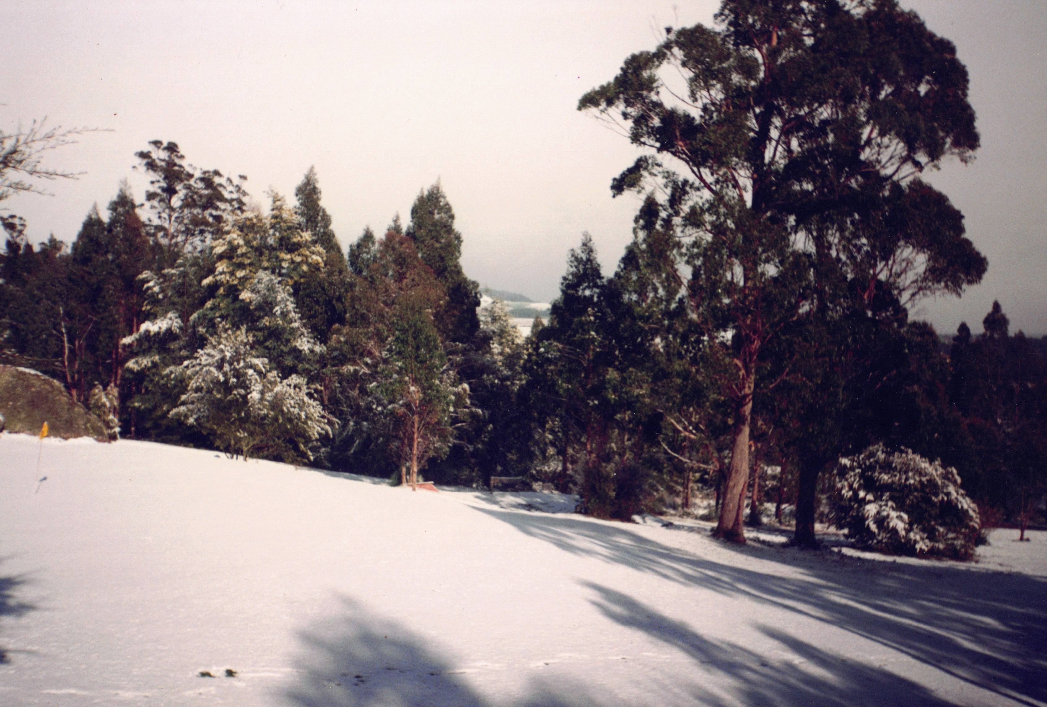 Snow from the Fifth Green From the Fifth Green